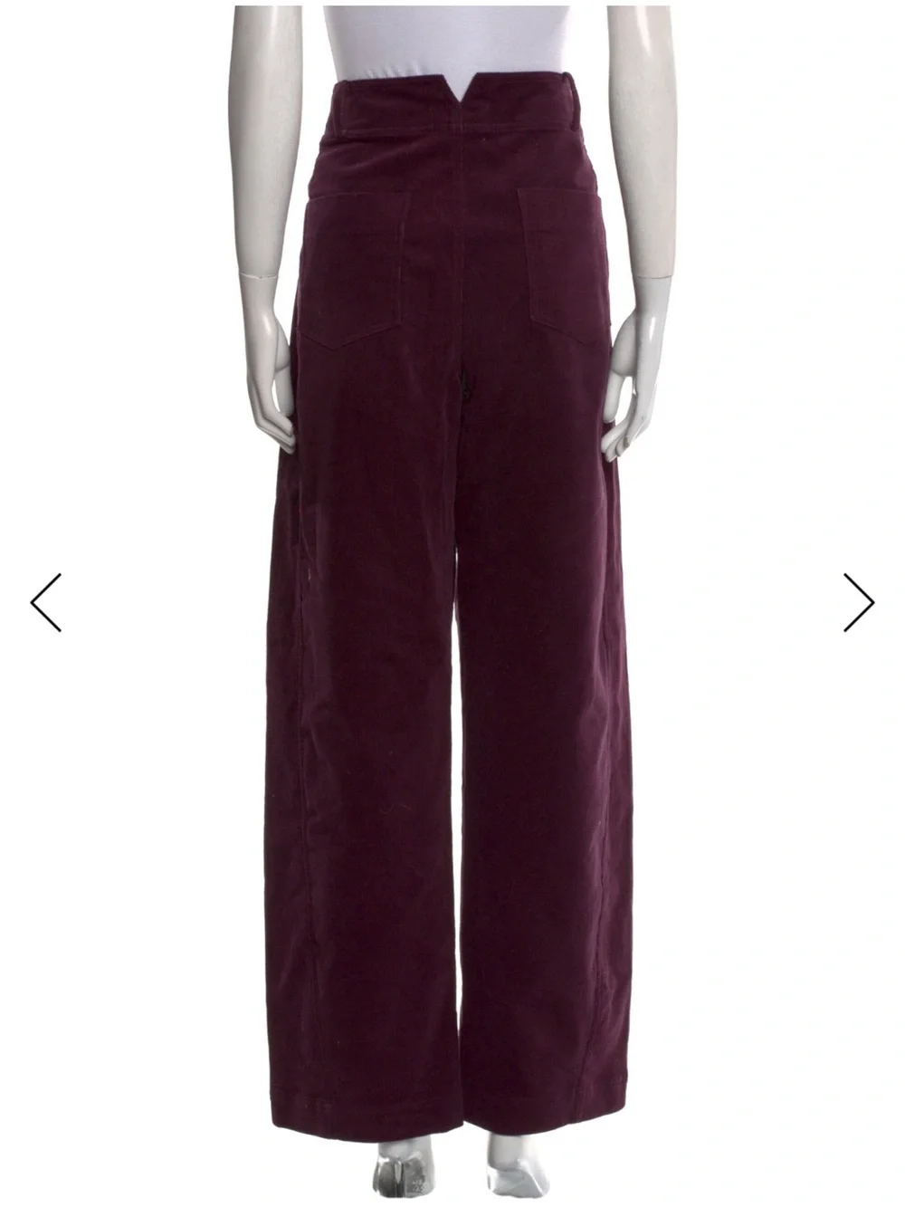 Apiece Apart Wide-Leg High-Rise Pants - Plum - Picture 3 of 4